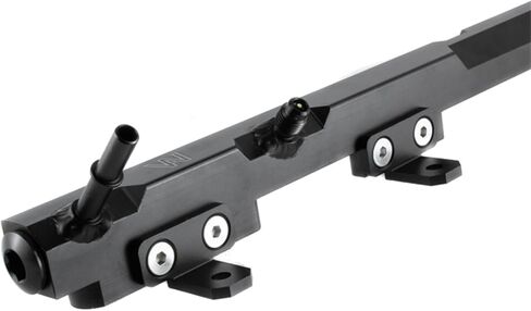 1PCS BILLET Aluminium FUEL DAIR متوافقة مع Jeep Wrangler TJ/Cherokee XJ 4.0L (Black) 1997 ~ 2001 98 99 00 in Kuwait