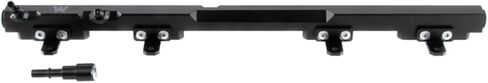 1PCS BILLET Aluminium FUEL DAIR متوافقة مع Jeep Wrangler TJ/Cherokee XJ 4.0L (Black) 1997 ~ 2001 98 99 00 in Kuwait