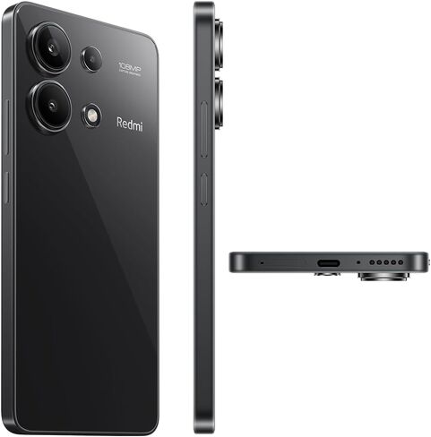 Xiaomi Redmi Note 13 4G LTE (256 جيجابايت + 8 جيجابايت) 6.67 بوصة 108 ميجابكسل ثلاثي (Tmobile Mint Tello Global) نطاقات عالمية غير مقفلة + (حزمة شاحن مزدوج للسيارة السريعة) (ذاكرة القراءة فقط العالمية MidnightBlack) in Saudi Arabia
