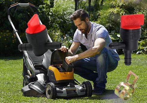 6Pcs 1/4" Inline Fuel Cut Off Valve 180°Gas Valve Fuel Shut off Valve with Clamps Compatible with Briggs Stratton Gas Fuel shutoff valves Lawn Tractors 494768 698183 (180°Fuel Shut Off Valve) in Kuwait