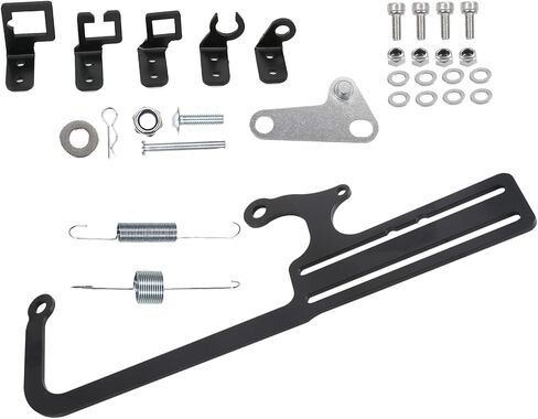 EZ-EFI 304147 Throttle Cable Mount Kits For 4150 Carburetor Throttle Cable Mount Bracket Steel Black Adjustable for Automatic Transmission TV Cables for GM 700R4 Transfer (304147) in Saudi Arabia