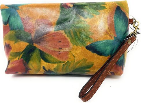 Patricia Nash Valerie Leather Foldover Clutch Wristlet, Ruby Red in Kuwait