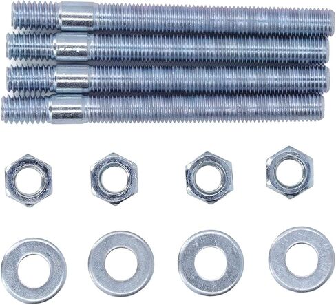 Carburetor Studs Kit,5/16" X 3.5" Carburetor Studs Set,Metal Carburetor Carb Studs with Spacers for 5/16in Threads Intake in Saudi Arabia