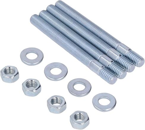 Carburetor Studs Kit,5/16" X 3.5" Carburetor Studs Set,Metal Carburetor Carb Studs with Spacers for 5/16in Threads Intake in Saudi Arabia