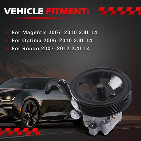 21-5440 مضخة توجيه الطاقة الملائمة لعام 2005-2010 Sportage 2.0L ، 2005-2009 Tucson 2.0L ، 2004-2009 Spectra 2.0L ، 2005-2009 Spectra5 2.0L ، Power Assist Pump مع استبدال البكرة لمدة 57100-2E00 in Kuwait