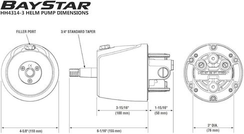 Dometic Seastar Baystar Hyderaulic Kit ، HK4200A-3 in Kuwait