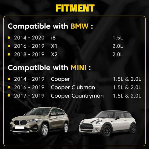 ترقية أدوات زيت أزياء المحرك من الألومنيوم ومجموعة التبريد المتوافقة مع BMW I8 x1 x1 x2 Mini Cooper Clubman Countryman 1.5L & 2.0L استبدال لـ 11428585235 11428511391 1142859002222222222222222 in Saudi Arabia