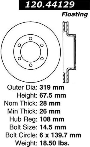 StopTech 126.44129CSR Auto Part in Kuwait