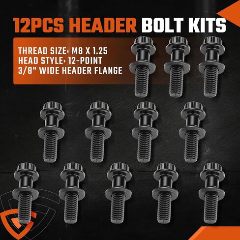 134-1202 chromoly reader header kit kit 3/8 ˝ ملاءمة واسعة لسلسلة شيفروليه جين III/ls LS1 LS2 LS3 LS6 مع 4.8 ، 5.3،5.7 6.0 ، 6.2،7.0 لتر (حزمة 12) in Kuwait