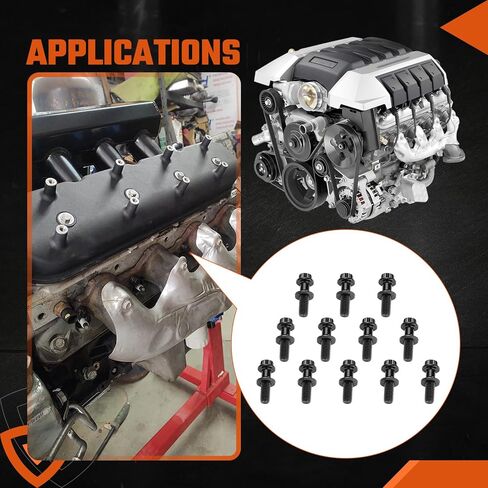 134-1202 chromoly reader header kit kit 3/8 ˝ ملاءمة واسعة لسلسلة شيفروليه جين III/ls LS1 LS2 LS3 LS6 مع 4.8 ، 5.3،5.7 6.0 ، 6.2،7.0 لتر (حزمة 12) in Kuwait