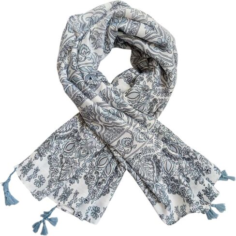 Women's Lightweight Summer Scarf with Tassels in Saudi Arabia
