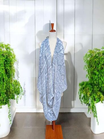 Women's Lightweight Summer Scarf with Tassels in Saudi Arabia