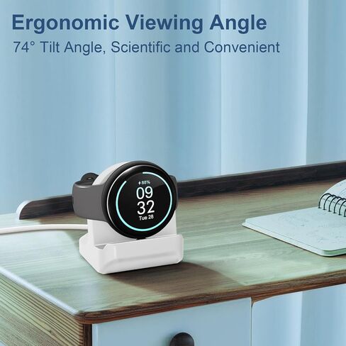 TiMOVO Stand Compatible with Google Pixel Watch 2/Fitbit Ace LTE Charger,Nonslip Charger Stand Holder with Integrated Cable Management Slot,Vertical & Compact Charger Bracket[Cable Not Included],Black in Saudi Arabia