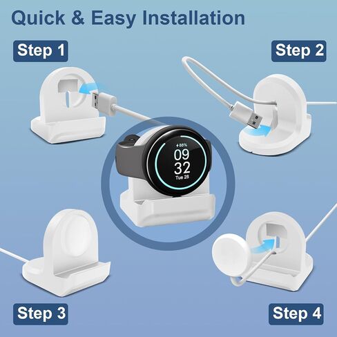 TiMOVO Stand Compatible with Google Pixel Watch 2/Fitbit Ace LTE Charger,Nonslip Charger Stand Holder with Integrated Cable Management Slot,Vertical & Compact Charger Bracket[Cable Not Included],Black in Saudi Arabia