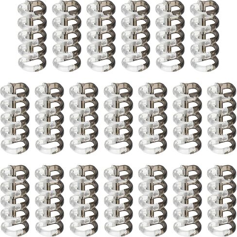 PATIKIL 5-Ring Binding Rings, 1.61"x 0.59"20 Pack Plastic Round Loose-Leaf Rings Comb Folio Binder for Notebook Album and Office Supplies, Old Blue in Saudi Arabia