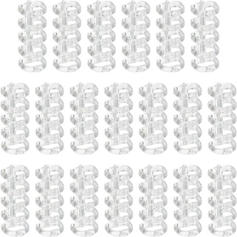 PATIKIL 5-Ring Binding Rings, 1.61"x 0.59"20 Pack Plastic Round Loose-Leaf Rings Comb Folio Binder for Notebook Album and Office Supplies, Old Blue in Saudi Arabia