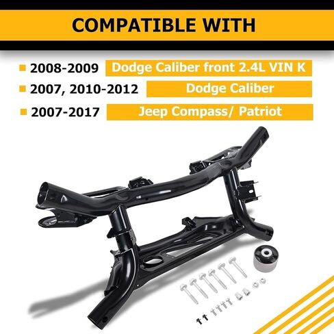 Kuafu الخلفي Crossmember متوافق مع 2007-2017 Jeep Patriot Compass 2007-2012 Dodge Caliber استبدال 68211932AB K-Frame Subframe Cross Sundension Hardware in Saudi Arabia