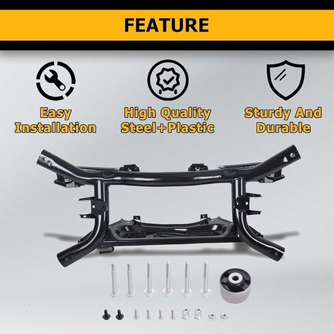 Kuafu الخلفي Crossmember متوافق مع 2007-2017 Jeep Patriot Compass 2007-2012 Dodge Caliber استبدال 68211932AB K-Frame Subframe Cross Sundension Hardware in Saudi Arabia