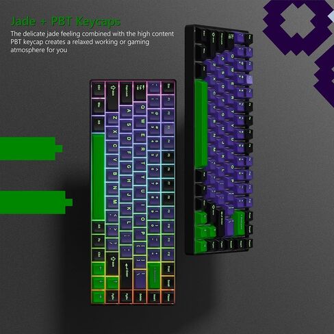 Clear Keycaps, White Custom Keycaps 60 Percent, Cherry Profile Keyboard Keycaps 75 Percen 141 Keys, White Fog Translucent Keycaps Set for Cherry Gateron MX Mechanical Keyboard in Kuwait