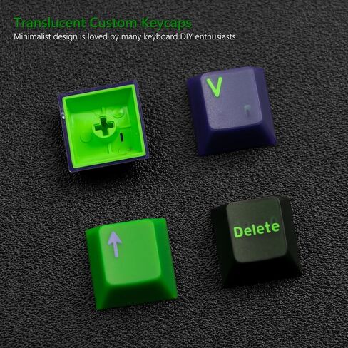 Clear Keycaps, White Custom Keycaps 60 Percent, Cherry Profile Keyboard Keycaps 75 Percen 141 Keys, White Fog Translucent Keycaps Set for Cherry Gateron MX Mechanical Keyboard in Kuwait