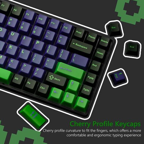 Clear Keycaps, White Custom Keycaps 60 Percent, Cherry Profile Keyboard Keycaps 75 Percen 141 Keys, White Fog Translucent Keycaps Set for Cherry Gateron MX Mechanical Keyboard in Kuwait
