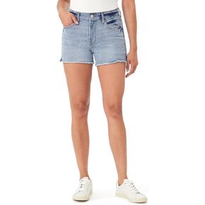 kensie Jeans for Women Ladies Rivet Detail Fray Hem Short, Sizes 2-14 in Kuwait