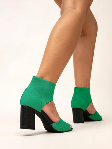 المرأة متماسكة كتلة مكتنزة الكعب العالي زقزقة اصبع القدم مكتنزة الكعب الصنادل بسط عالية الكعب الكاحل التمهيد الصنادل للعمل حفل زفاف in Kuwait