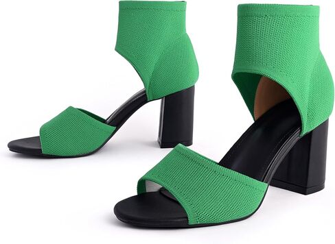 المرأة متماسكة كتلة مكتنزة الكعب العالي زقزقة اصبع القدم مكتنزة الكعب الصنادل بسط عالية الكعب الكاحل التمهيد الصنادل للعمل حفل زفاف in Kuwait