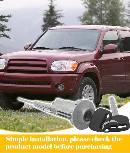 89703-33070 مفتاح الإشعال مع 2 مفاتيح متوافقة مع تويوتا سيكويا 2001-2007 ، Tundra 2003-2006 ، FJ Cruiser 2007-2014 ، وأكثر ، استبدل 89703-33070 69052-34040 in Kuwait