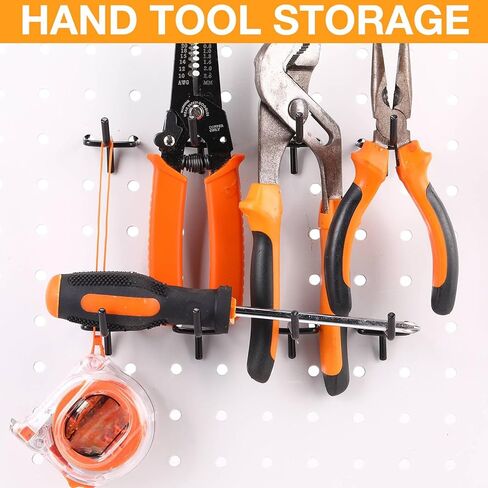 Shimeyao 100 Pcs Peg Board Shelving Hooks Stainless Steel Pegboard Hook Pegboard Display Hook Hanging Peg Board Holder Peg Wall Hook for 1/8 1/4 Pegboard for Garage Storage Organizer (Silver,10 Inch) in Kuwait