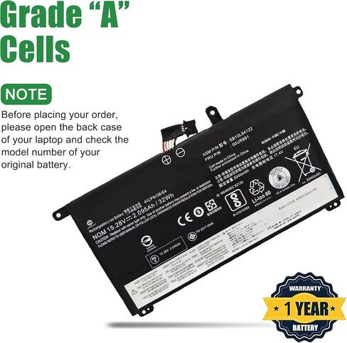 01AV427 SB10K97584 61++ استبدال بطارية الكمبيوتر المحمول لينوفو ثينك باد T470 P51S P52S T480 T570 T580 TP25 A475 A485 Series Notebook 4X50M08812 01AV428 01AV492 SB10K97585 10.8V 72Wh 6600mAh in Saudi Arabia