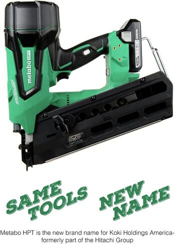 Metabo HPT 18V Cordless Framing Nailer | Tool Only - No Battery | Brushless Motor | 2-Inch up to 3-1/2-Inch Round Plastic Strip Nails | Lifetime Tool Warranty | NR1890DRSQ7 in Saudi Arabia