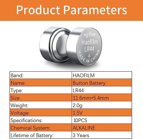 LR44 AG13 357 303 SR44 Premium Alkaline Battery,1.5V Round Button Coin Cell Batteries (10Pack) in Saudi Arabia