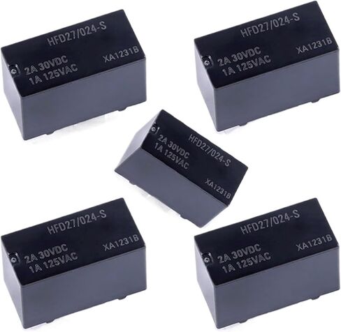 5pcs DC 5V 12V 24V Power Relay JRC27F-005-S JRC27F-012-S JRC27F-024-S 8Pins 2A Sensitive DIP Relays(24V) in Kuwait