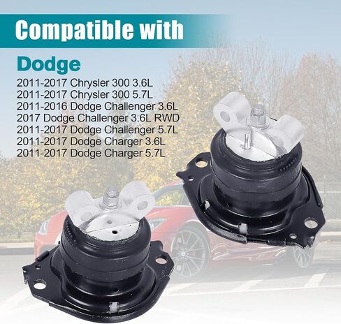 Engine Motor & Transmission Mount Kit 3pcs Compatible with Fits 2000-2002 Chrysler Neon 2001-2010 PT Cruiser 2000-2005 Dodge Neon 2000-2001Transmission Replace A2949 A2948 A2947 in Kuwait