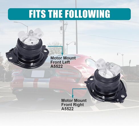 Engine Motor & Transmission Mount Kit 3pcs Compatible with Fits 2000-2002 Chrysler Neon 2001-2010 PT Cruiser 2000-2005 Dodge Neon 2000-2001Transmission Replace A2949 A2948 A2947 in Kuwait