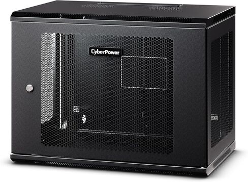 حاوية رف مثبتة على الحائط من CyberPower Carbon CR12U61003 9U، باللون الأسود in Saudi Arabia