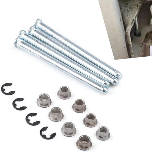 16 PCS DOOR DOIR BUNINGE KIT ، High Highness Pin Pin Clip E-Ping Clip ، أجزاء تحويل استبدال الإصلاح ، متوافقة مع Chevrolet GMC 1998 1999 2000 2001 (Silver) in Kuwait