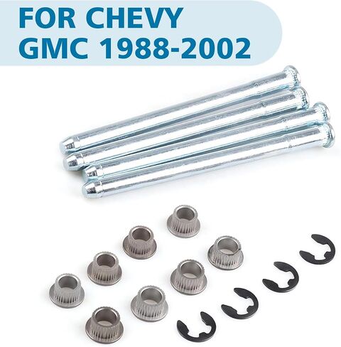 16 PCS DOOR DOIR BUNINGE KIT ، High Highness Pin Pin Clip E-Ping Clip ، أجزاء تحويل استبدال الإصلاح ، متوافقة مع Chevrolet GMC 1998 1999 2000 2001 (Silver) in Kuwait