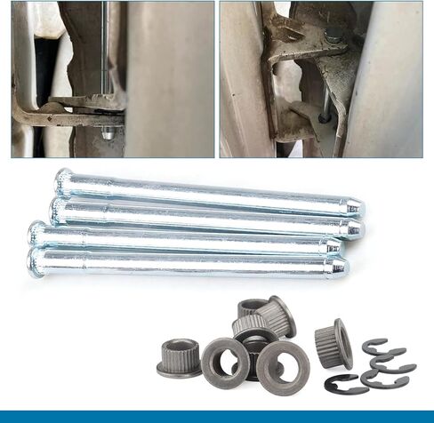 16 PCS DOOR DOIR BUNINGE KIT ، High Highness Pin Pin Clip E-Ping Clip ، أجزاء تحويل استبدال الإصلاح ، متوافقة مع Chevrolet GMC 1998 1999 2000 2001 (Silver) in Kuwait