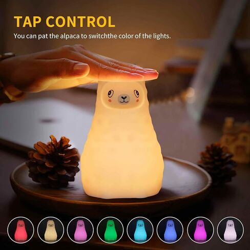 Portable Night Light for Kids - Hanging LED Light Up Toddler Room Remote 9 Colors Changing, Nursery Baby Night Light Car Seat Crib Dimmable Rechargeable Squishy Lamp Room Decorations Gifts in Kuwait