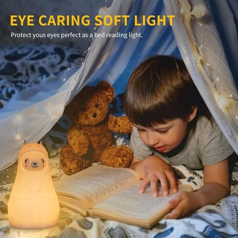 Portable Night Light for Kids - Hanging LED Light Up Toddler Room Remote 9 Colors Changing, Nursery Baby Night Light Car Seat Crib Dimmable Rechargeable Squishy Lamp Room Decorations Gifts in Kuwait