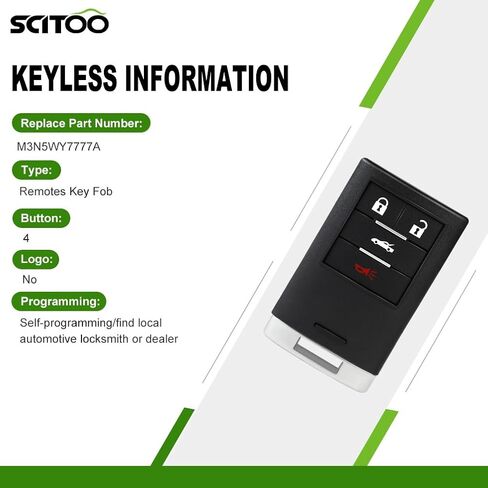 Scitoo 2 X عن بعد FOB لـ Cadillac CTS لـ Cadillac DTS لـ Cadillac STS 2008-2013 M3N5WY777A in Kuwait