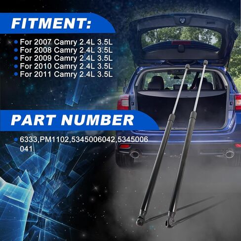 Rear Window Glass Lift Supports Shock Struts for 1997-2006 Wrangler Replaces 55076310AB SG214012 4249,2-PC Set in Saudi Arabia