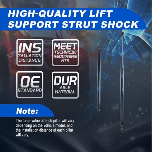 Rear Window Glass Lift Supports Shock Struts for 1997-2006 Wrangler Replaces 55076310AB SG214012 4249,2-PC Set in Saudi Arabia