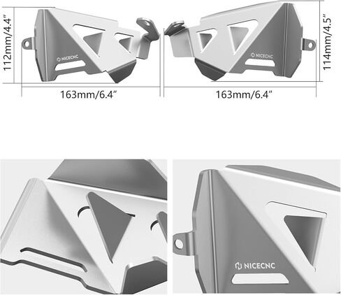 Sensor Protection Plate Sensor Shield Sensor Guard Compatible with BMW R1250GS 2018-2023, R1250GS Adventure 2019-2024, R1250R 2018-2024, R1250RT 2018-2024, Aluminum, CNC-machined, Black in Saudi Arabia