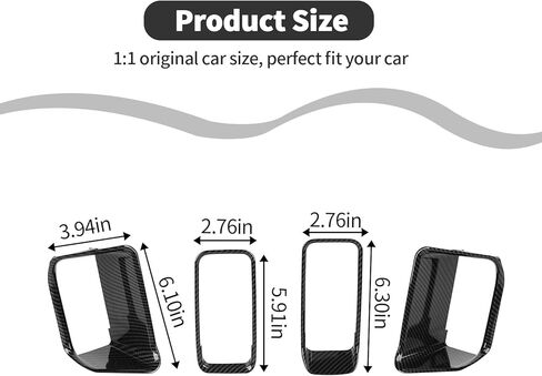 Fit for Ford Bronco Center Console Dash Air Vent Side Ring Cover Compatible with Ford Bronco 2/4Doors 2021 + Interior Accessories(ABS,4pcs,Red) Model A in Kuwait