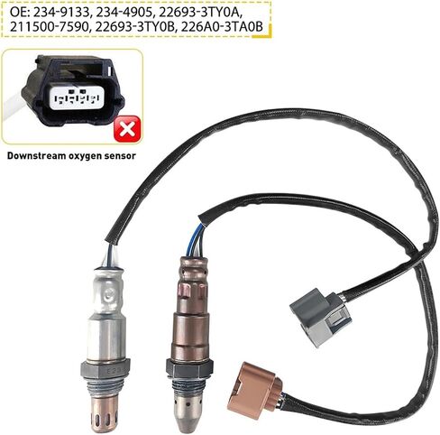 2Pcs Oxygen Sensor Upstream And Downstream Compatible For Nissan Altima 2.5L Sedan 2015 2016 2017 234-9133 234-4905 22693-3TY0A 211500-7590 in Saudi Arabia