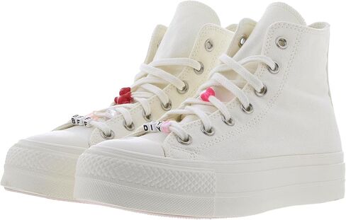 Converse Women's Chuck Taylor All Star Move Platform Butterfly Wings Black/Egret (Black/Egret/Decade Pink, US Footwear Size System, Adult, Women, Numeric, Medium, 6.5) in Saudi Arabia