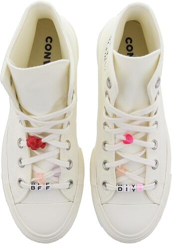 Converse Women's Chuck Taylor All Star Move Platform Butterfly Wings Black/Egret (Black/Egret/Decade Pink, US Footwear Size System, Adult, Women, Numeric, Medium, 6.5) in Saudi Arabia